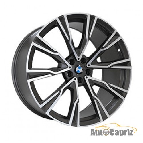 Диски Replica B987 Matte-Graphite-With-Matte-Polished_Forged R21 W9.5 PCD5x112 ET36 DIA66.6